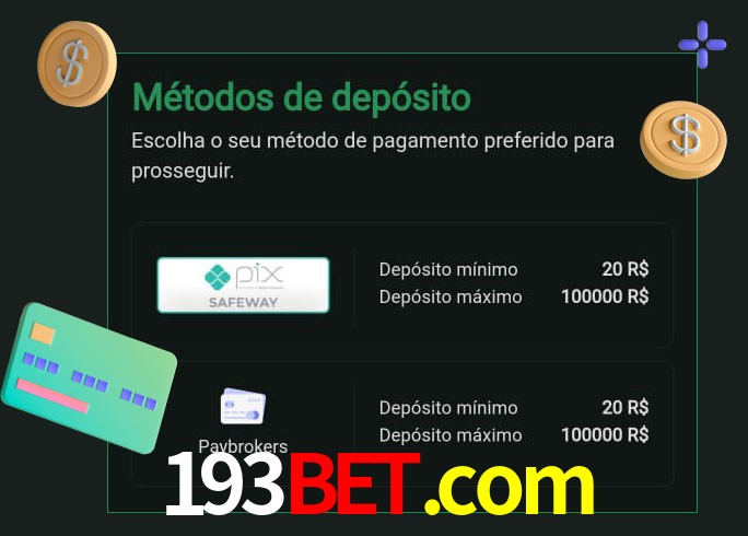 O cassino 193bet.com oferece uma grande variedade de métodos de pagamento